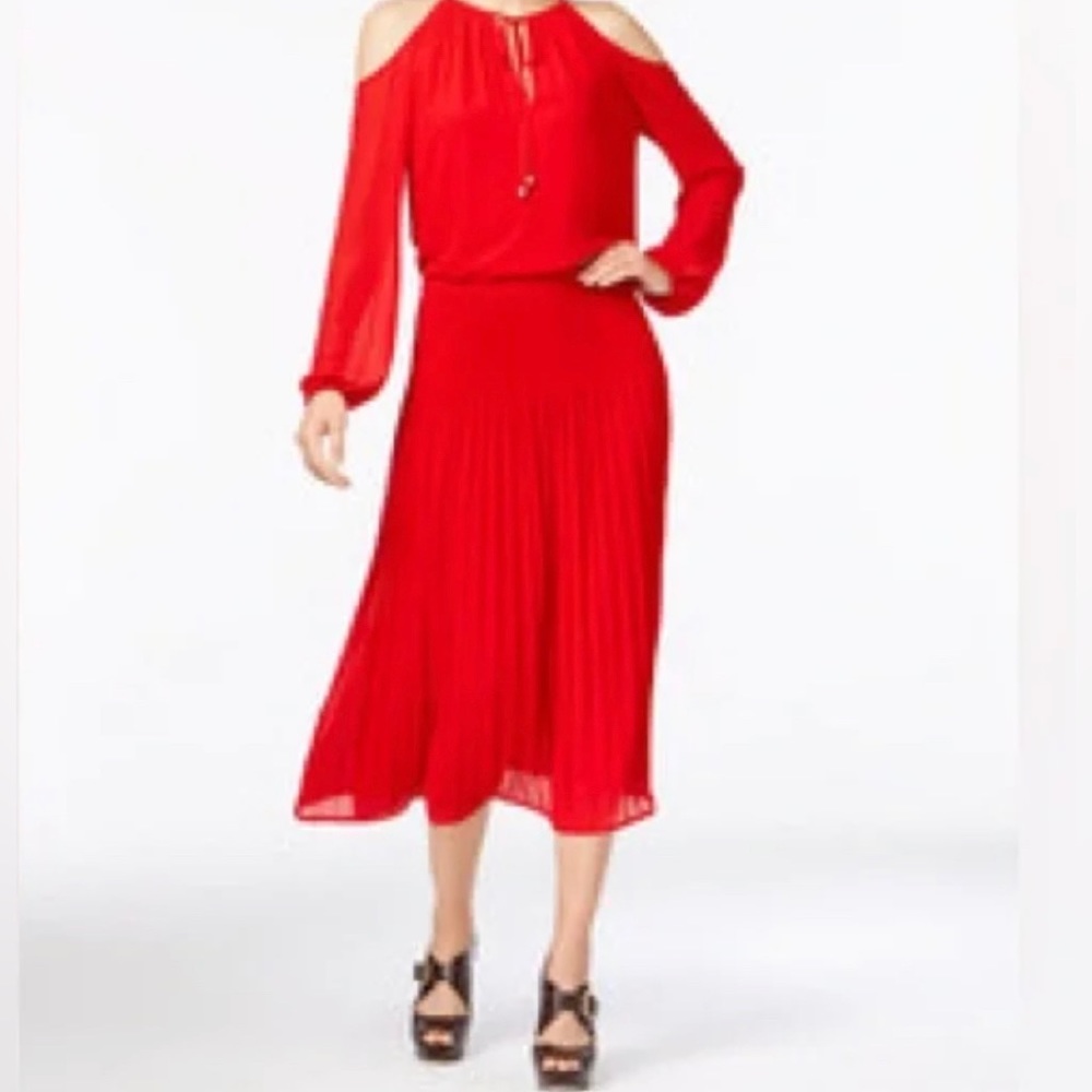 Michael Kors red midi dress Sz: M